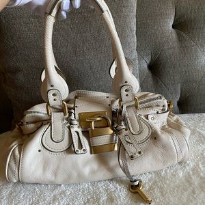 Chloe Paddington Cream Bag